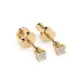 Solitaire Butterfly Earrings 102-10089/2(3.4)