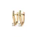 Solitaire Earrings with English Lock 102-10035(2.5)