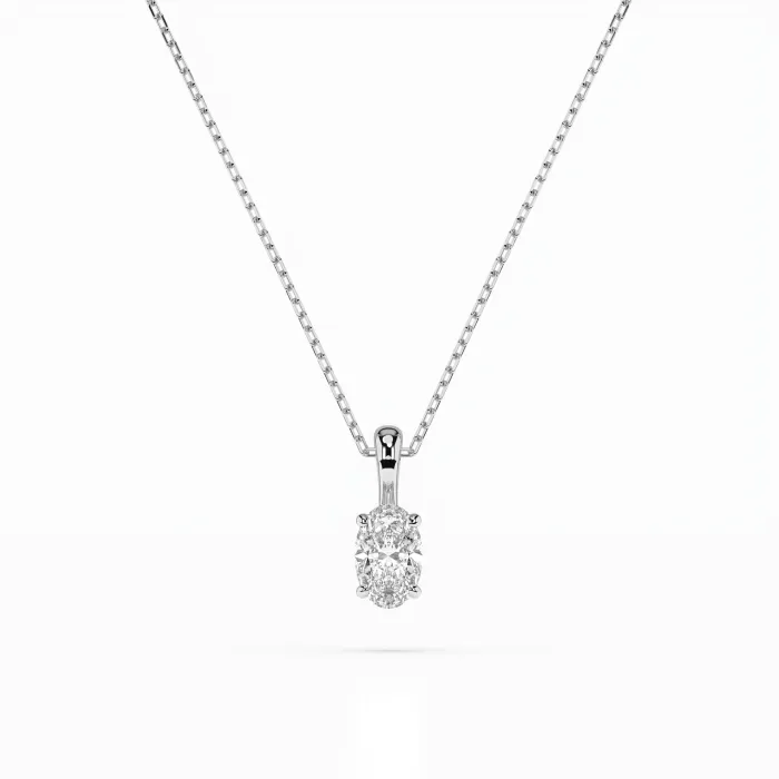 Solitaire Necklace 104-10069(0.30)OV