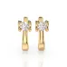 Solitaire Earrings with English Lock 102-10013(4.0)