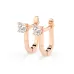Solitaire Earrings with English Lock 102-10089(4.2)