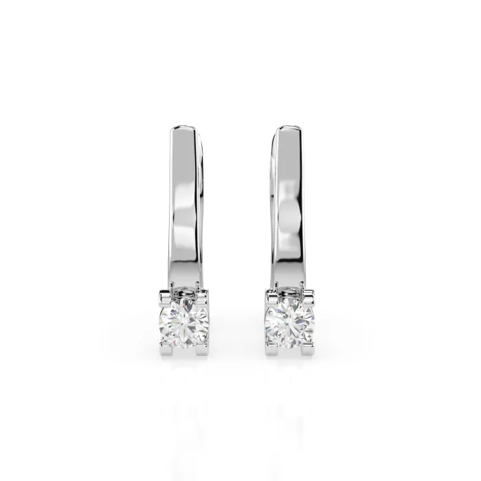 Solitaire Earrings with English Lock 102-10022(3.4)
