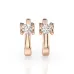 Solitaire Earrings with English Lock 102-10013(4.0)