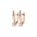 Solitaire Earrings with English Lock 102-10035(2.5)