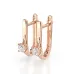 Solitaire Earrings with English Lock 102-10014(3.0)