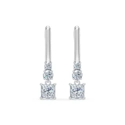 Solitaire Eternity Earrings 102-10143(0.30)PR