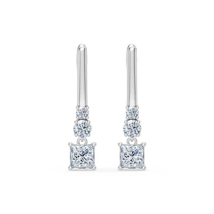 Solitaire Eternity Earrings 102-10143(0.30)PR