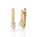 Solitaire Earrings with English Lock 102-10014(3.0)