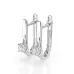 Solitaire Earrings with English Lock 102-10014(3.0)