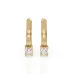 Solitaire Earrings with English Lock 102-10022(3.0)