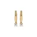Solitaire Earrings with English Lock 102-10035(2.5)