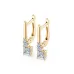 Solitaire Eternity Earrings 102-10143(0.40)PR