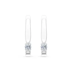 Solitaire Earrings with English Lock 102-10046(2.7)