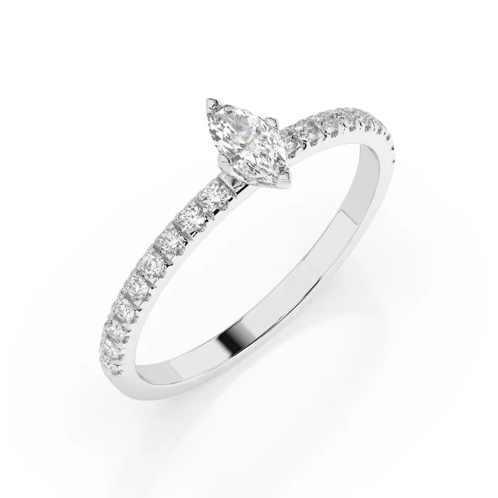Solitaire Eternity Ring 101-10181/4(0.10)MARQUISE