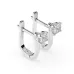 Solitaire Earrings with English Lock 102-10089(4.2)