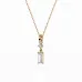 Solitaire Necklace 104-10071/2(0.30)BAQ