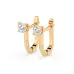 Solitaire Earrings with English Lock 102-10089(4.2)