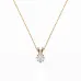Solitaire Necklace 104-10070(0.30)PR