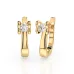 Solitaire Earrings with English Lock 102-10013(3.0)