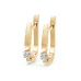 Solitaire Earrings with English Lock 102-10046(2.7)