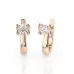 Solitaire Earrings with English Lock 102-10013(4.0)