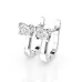 Solitaire Earrings with English Lock 102-10013(4.0)