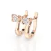 Solitaire Earrings with English Lock 102-10013(4.0)