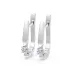 Solitaire Earrings with English Lock 102-10046(2.7)