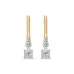 Solitaire Eternity Earrings 102-10143(0.30)PR