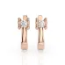 Solitaire Earrings with English Lock 102-10013(3.0)