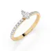 Solitaire Eternity Ring 101-10181/4(0.10)MARQUISE