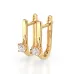 Solitaire Earrings with English Lock 102-10014(3.0)