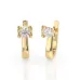Solitaire Earrings with English Lock 102-10013(4.0)
