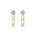Solitaire Earrings with English Lock 102-10040(4.0)