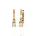 Solitaire Earrings with English Lock 102-10022(3.4)