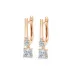 Solitaire Eternity Earrings 102-10143(0.40)PR
