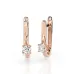Solitaire Earrings with English Lock 102-10014(3.0)