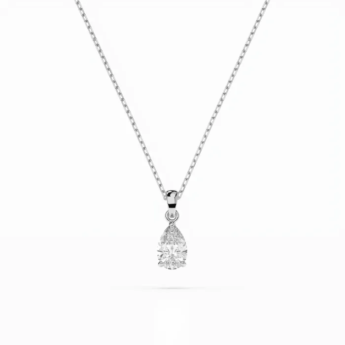 Solitaire Necklace 104-10067(0.30)PAR