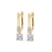 Solitaire Eternity Earrings 102-10143(0.40)PR