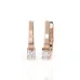 Solitaire Earrings with English Lock 102-10022(3.4)