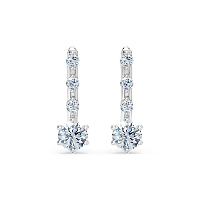 Solitaire Eternity Earrings 102-10144(4.2)