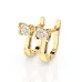 Solitaire Earrings with English Lock 102-10013(4.0)
