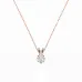 Solitaire Necklace 104-10070(0.30)PR